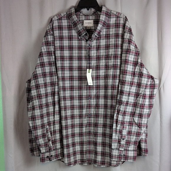 Goodfellow & Co Black and Gray Casual Button Down Shirts - Picture 1 of 6